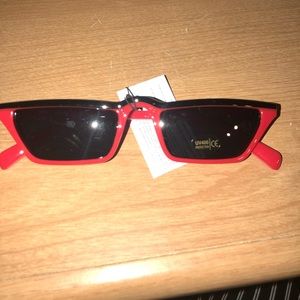 Retro red sunglasses